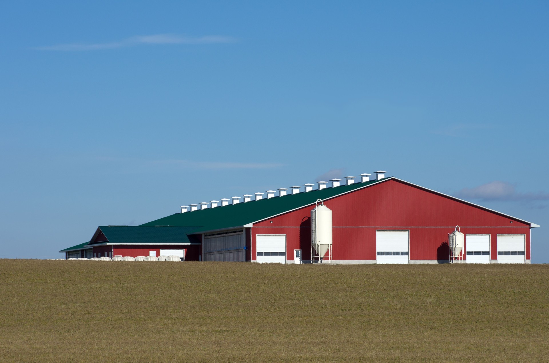 Red Dairy Barn on Horizon